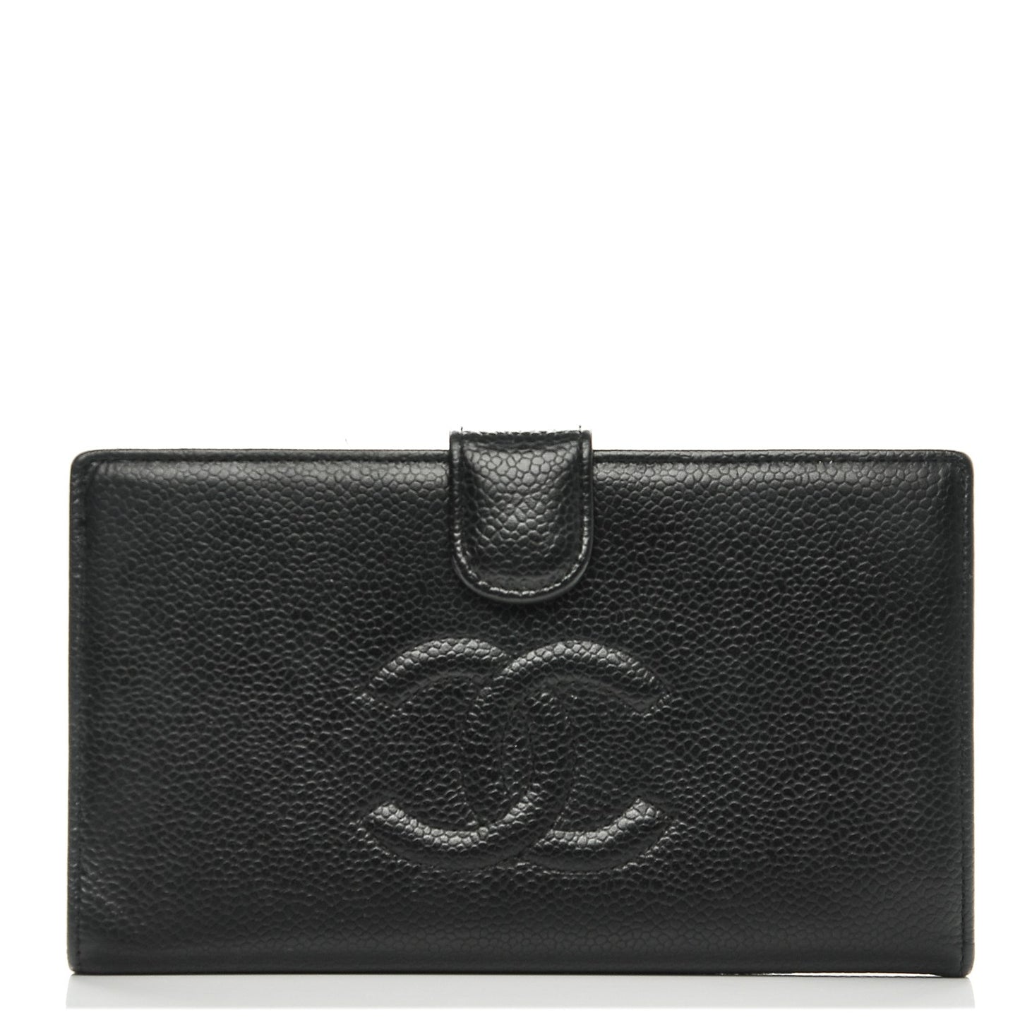 Caviar Timeless CC French Wallet Black
