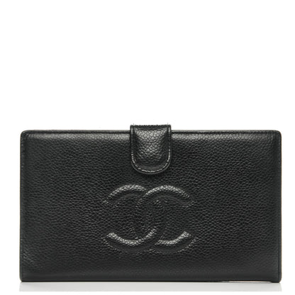 Chanel Caviar Timeless CC French Wallet Black 1 of 8