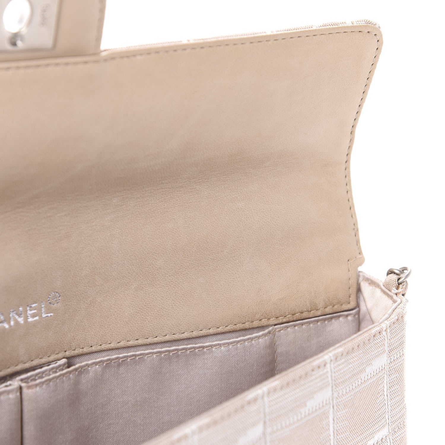 Chanel Nylon Travel East West Flap Beige 11 of 13