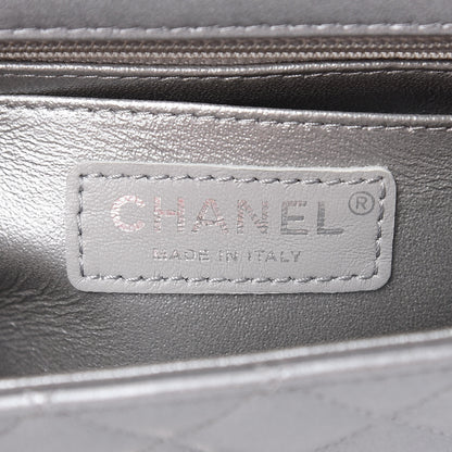 Chanel Metallic Lambskin Quilted Mini Rectangular Flap Silver 6 of 10
