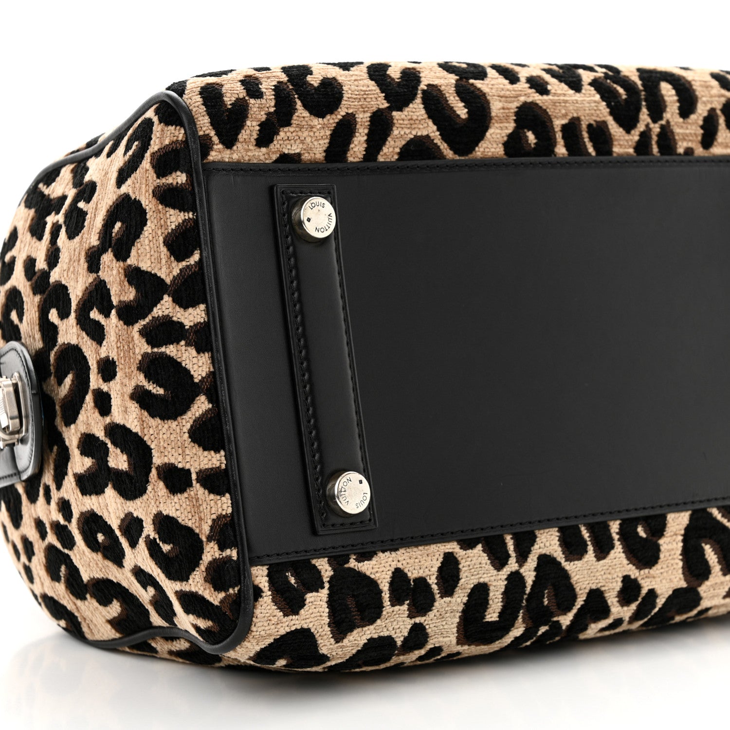 Louis Vuitton Jacquard Velvet Leopard Print Stephen Sprouse Speedy 10 of 11