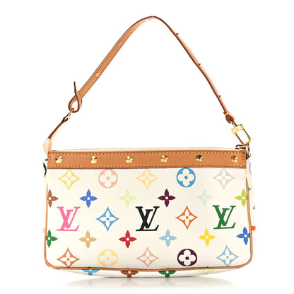 Louis Vuitton Monogram Multicolor Pochette Accessories White 1 of 9
