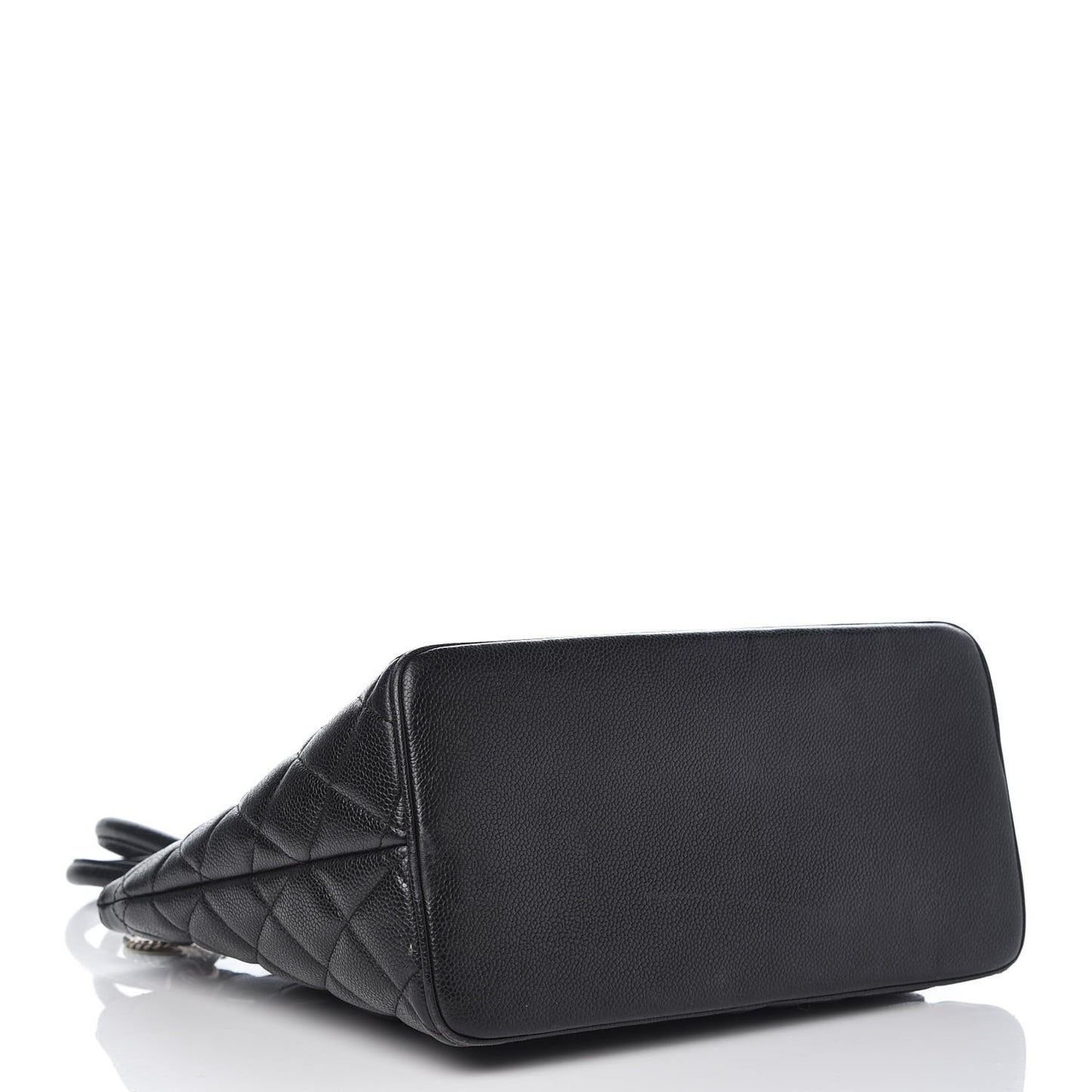 Caviar Quilted Medallion Tote Black