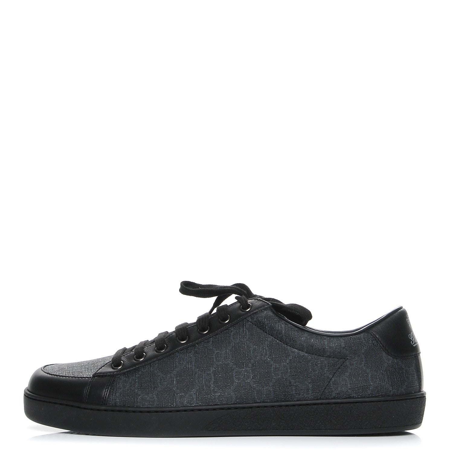 Gucci GG Supreme Monogram Sneakers 12 Black 1 of 10