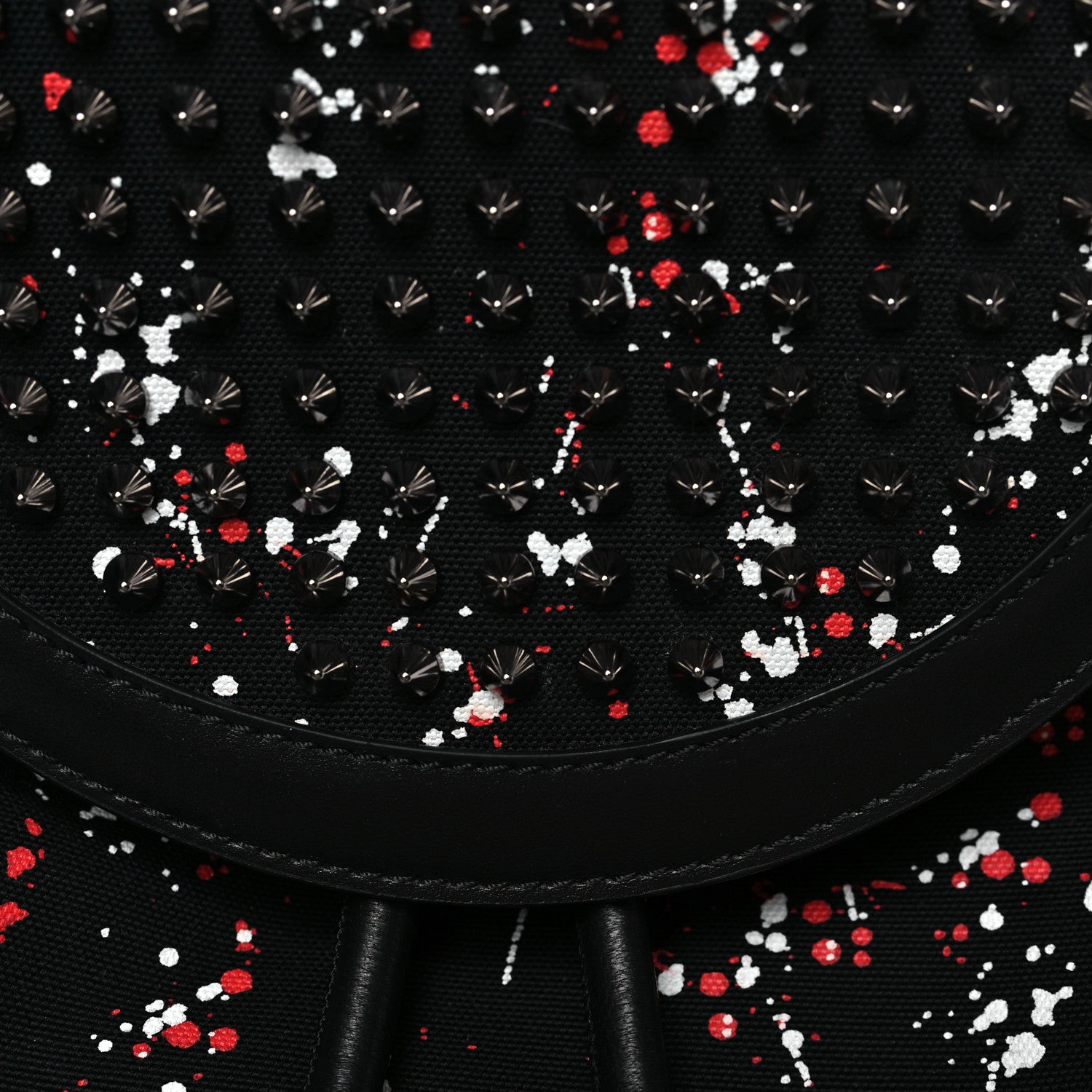 Christian Louboutin Canvas Splash Print Spiked Explorafunk