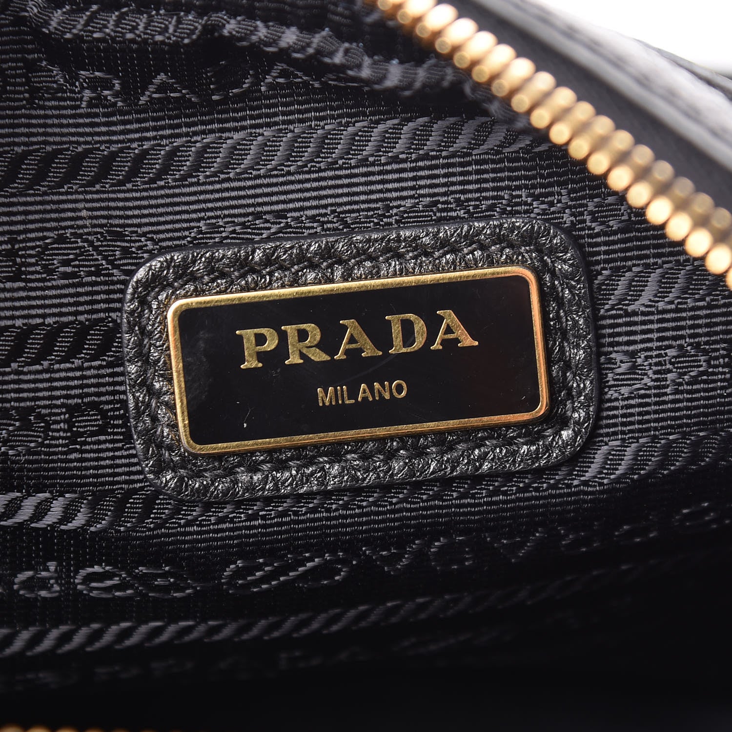 Prada Vitello Daino Medium Double Zip Shoulder Bag Black 8 of 17