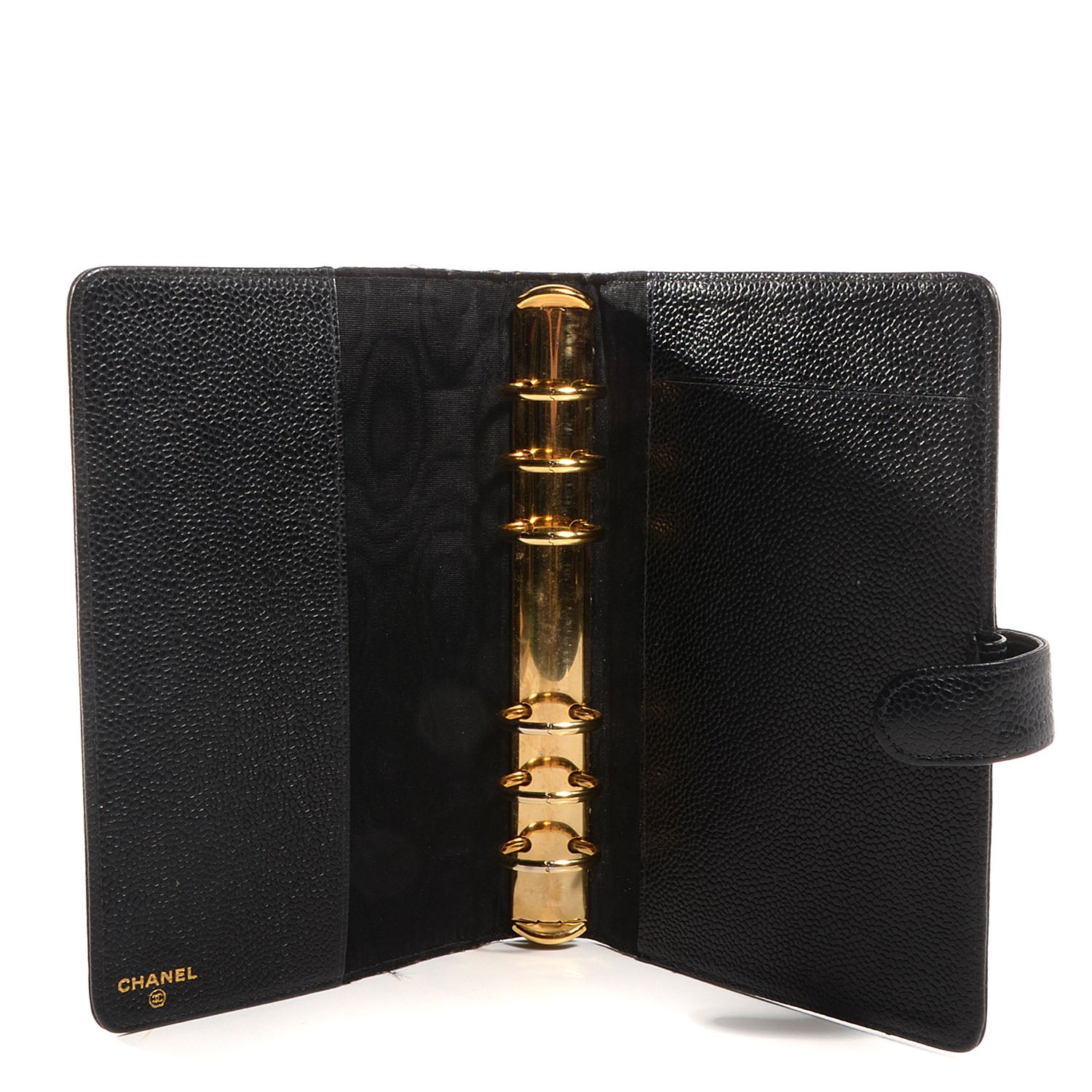 Chanel Caviar CC Small Ring Agenda Planner Black 4 of 7