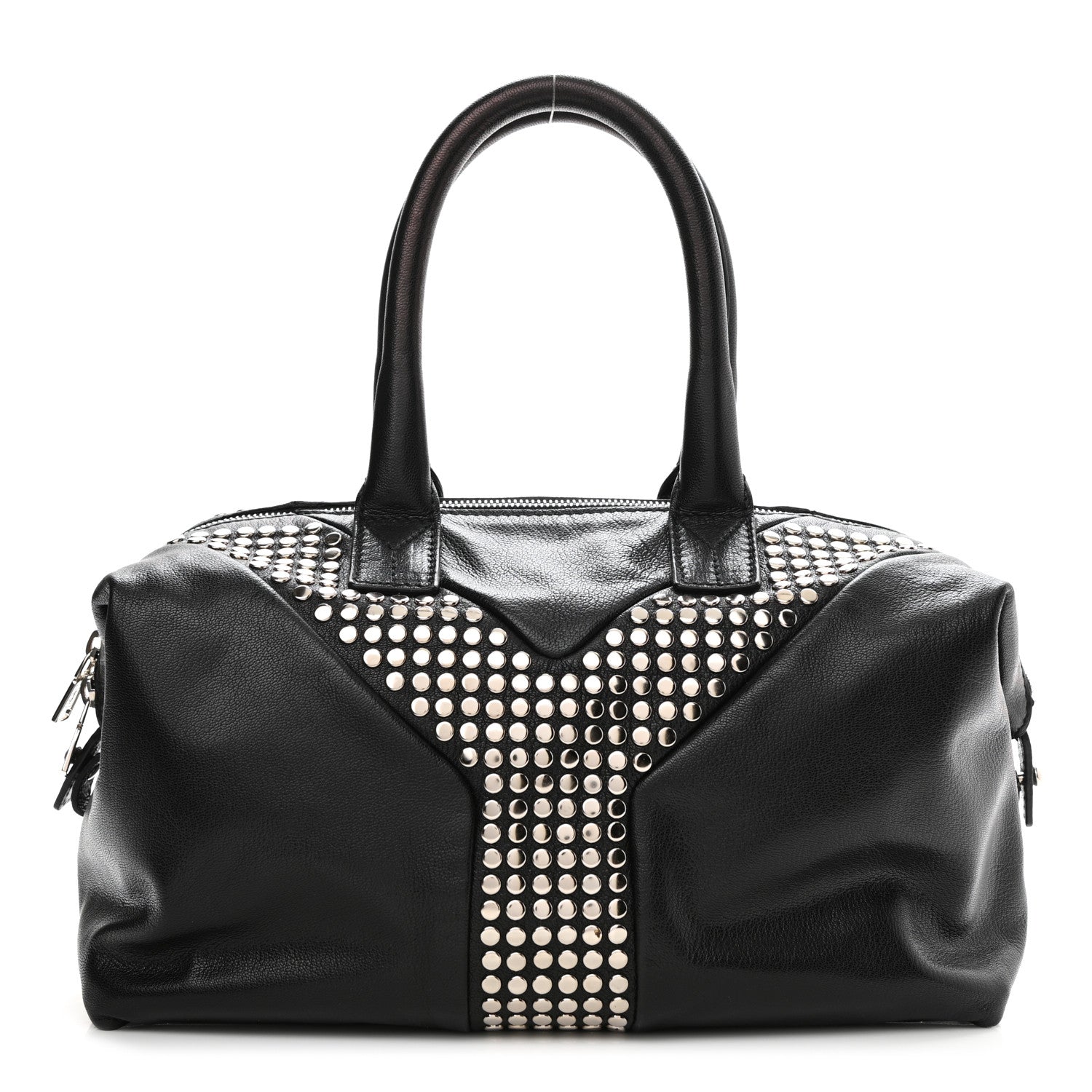 Saint Laurent Calfskin Studded Easy Sac Black 1 of 8