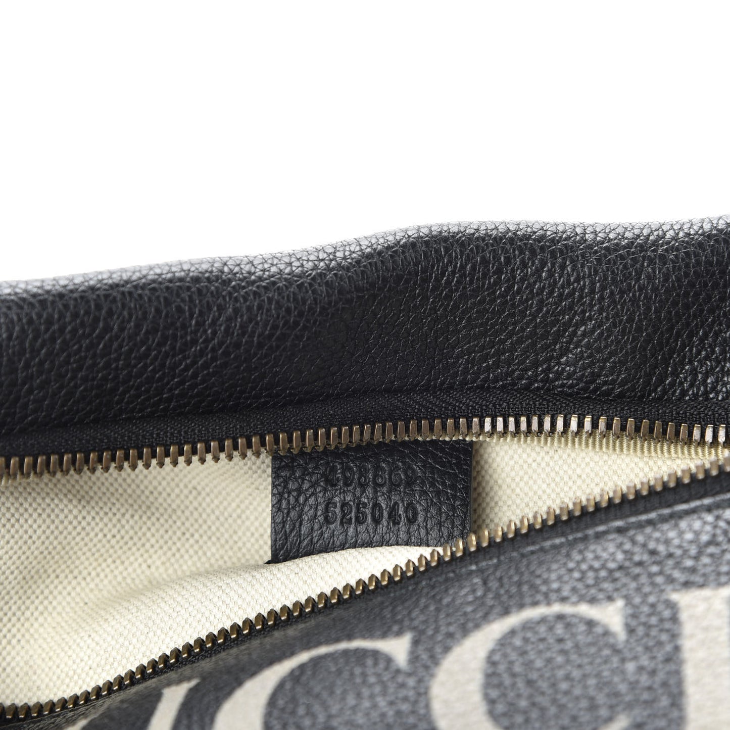 Grained Calfskin Logo Belt Bag Black