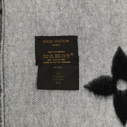 Louis Vuitton Cashmere Monogram Reykjavik Scarf Black 4 of 4