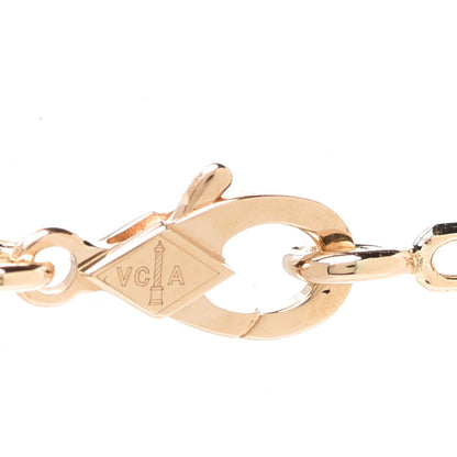 Van Cleef & Arpels 18K Yellow Gold Mother of Pearl 10 Motifs Vintage Alhambra Necklace 4 of 6