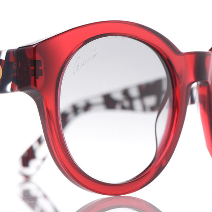 Gucci Acetate Web Round GG 3763S Sunglasses Red 7 of 8