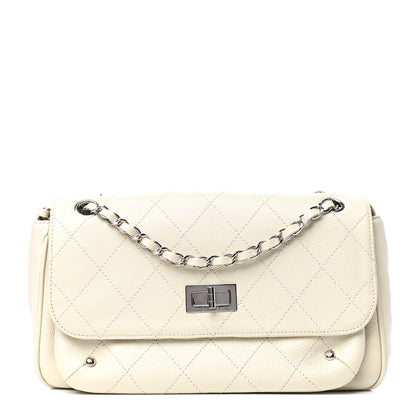 Chanel Glazed Caviar Pocket In The City Flap White 1 of 9