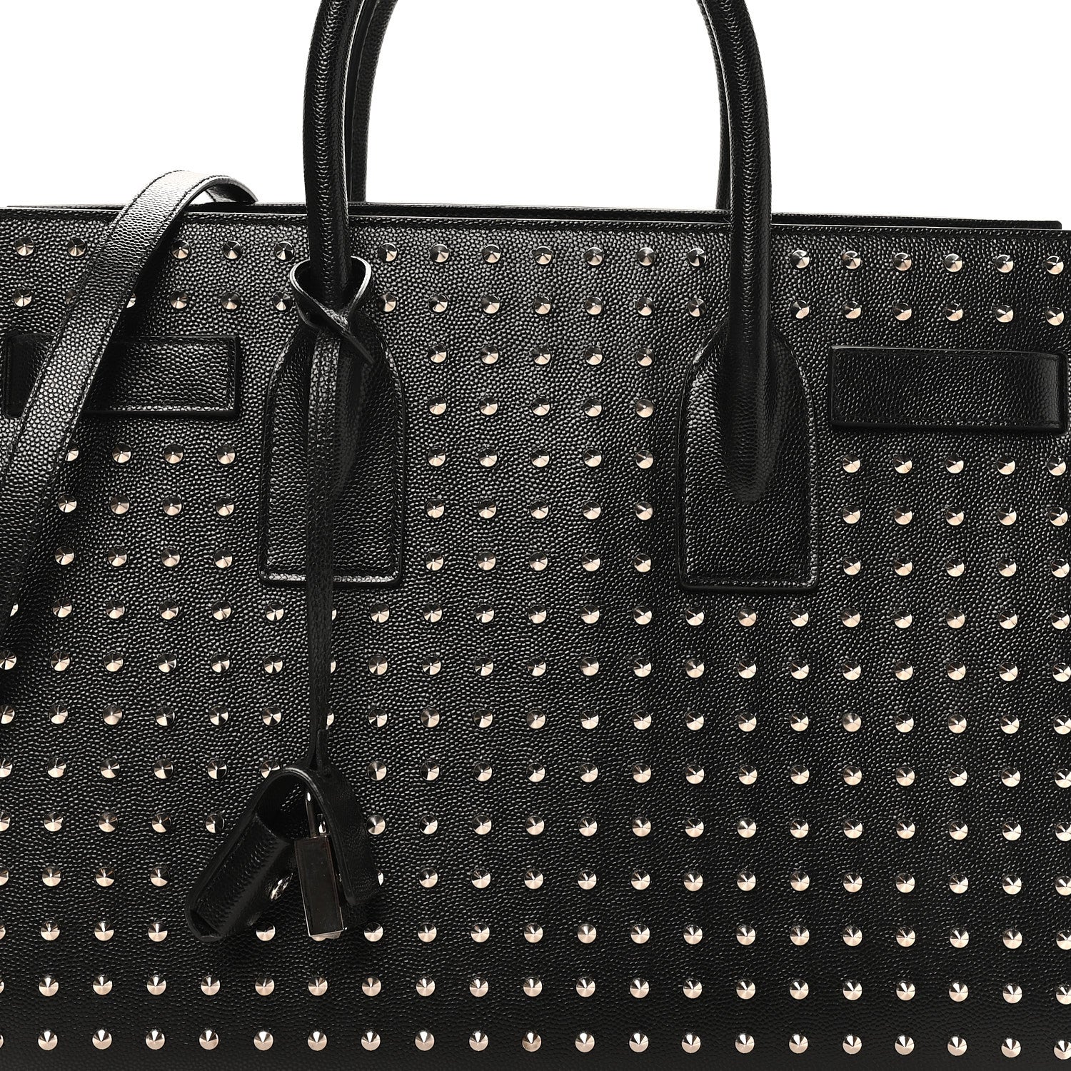 Saint Laurent Grain De Poudre Studded Nano Sac De Jour Black 8 of 10