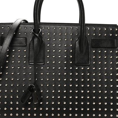 Saint Laurent Grain De Poudre Studded Nano Sac De Jour Black 8 of 10