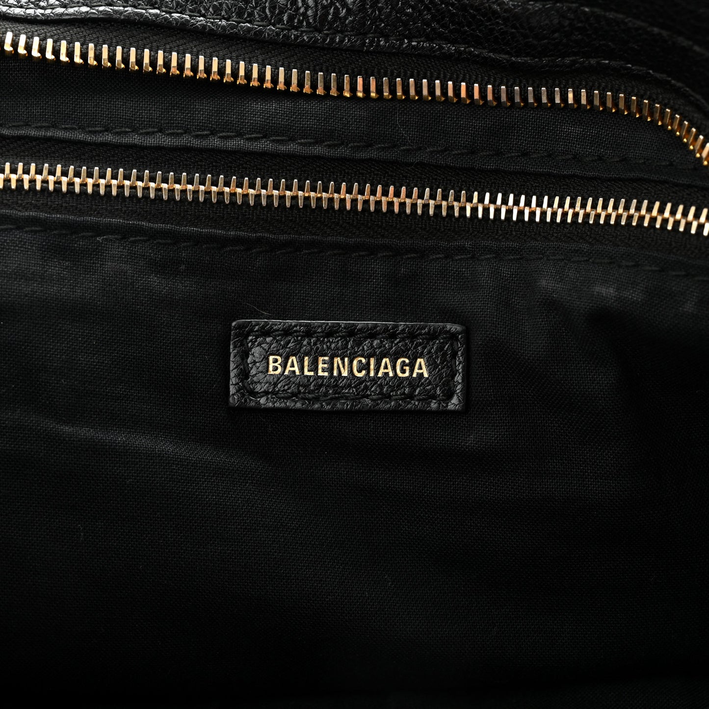 Chevre Gold Metallic Edge Hardware City Black