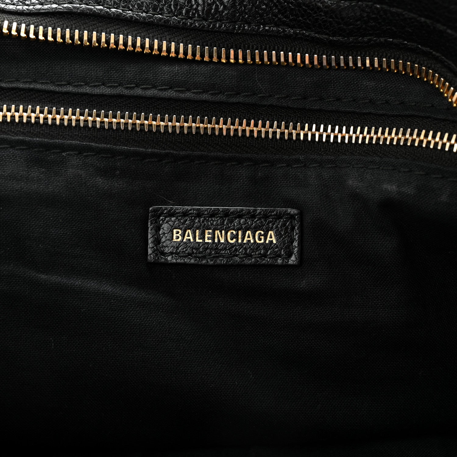 Balenciaga Chevre Gold Metallic Edge Hardware City Black 7 of 11