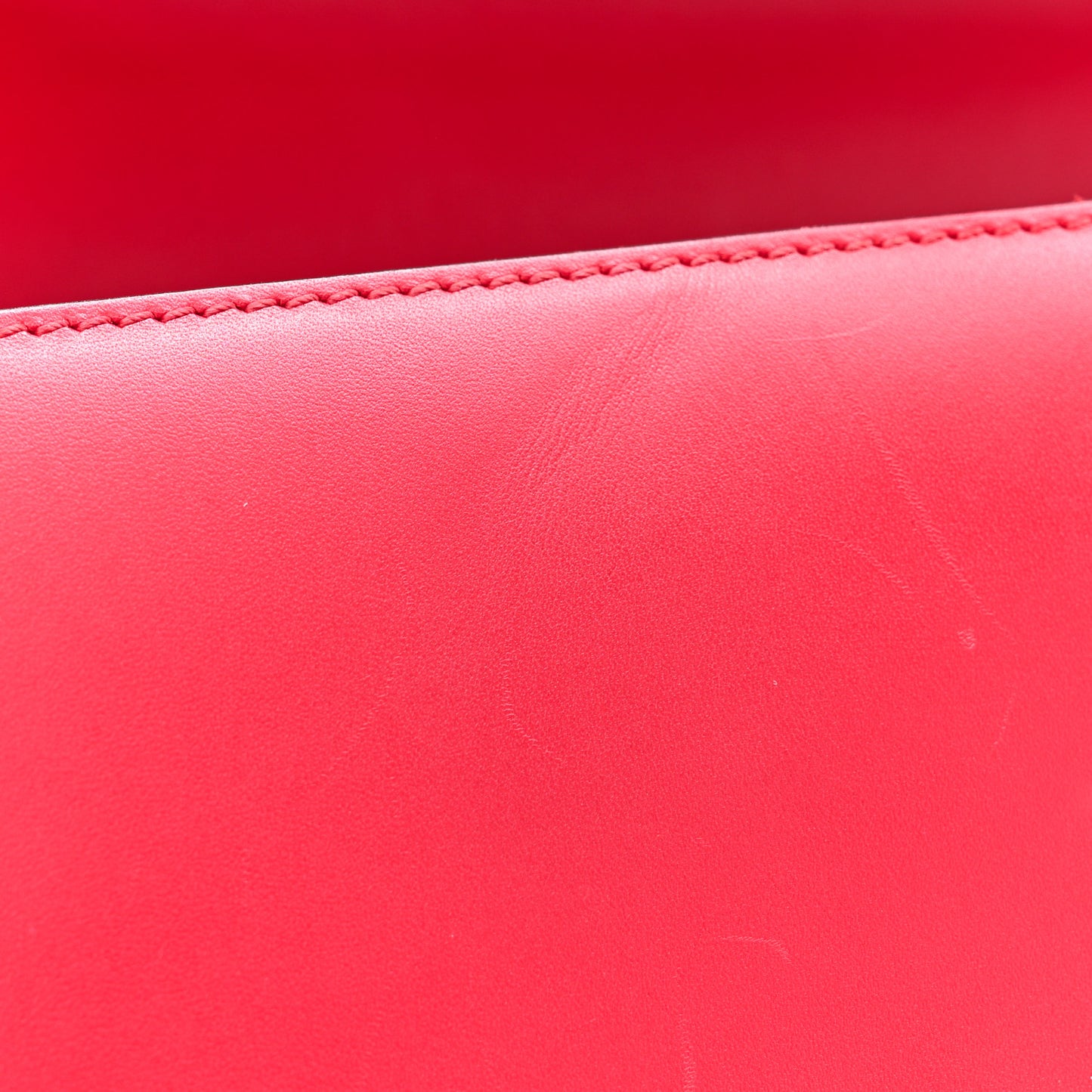 Calfskin Medium Sylvie Top Handle Bag Hibiscus Red