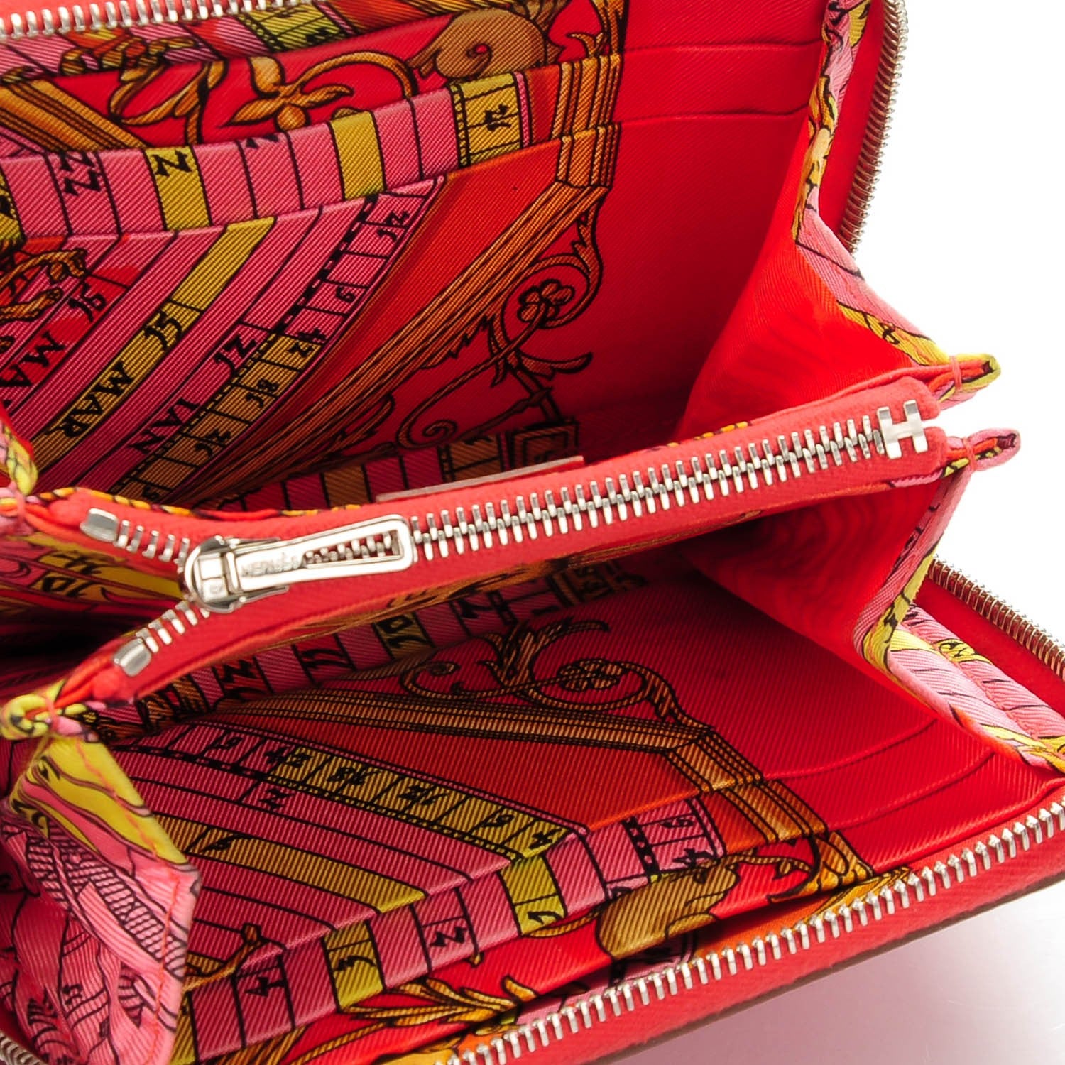 Hermes Epsom Silk'in Compact Wallet Rose Jaipur 3 of 11