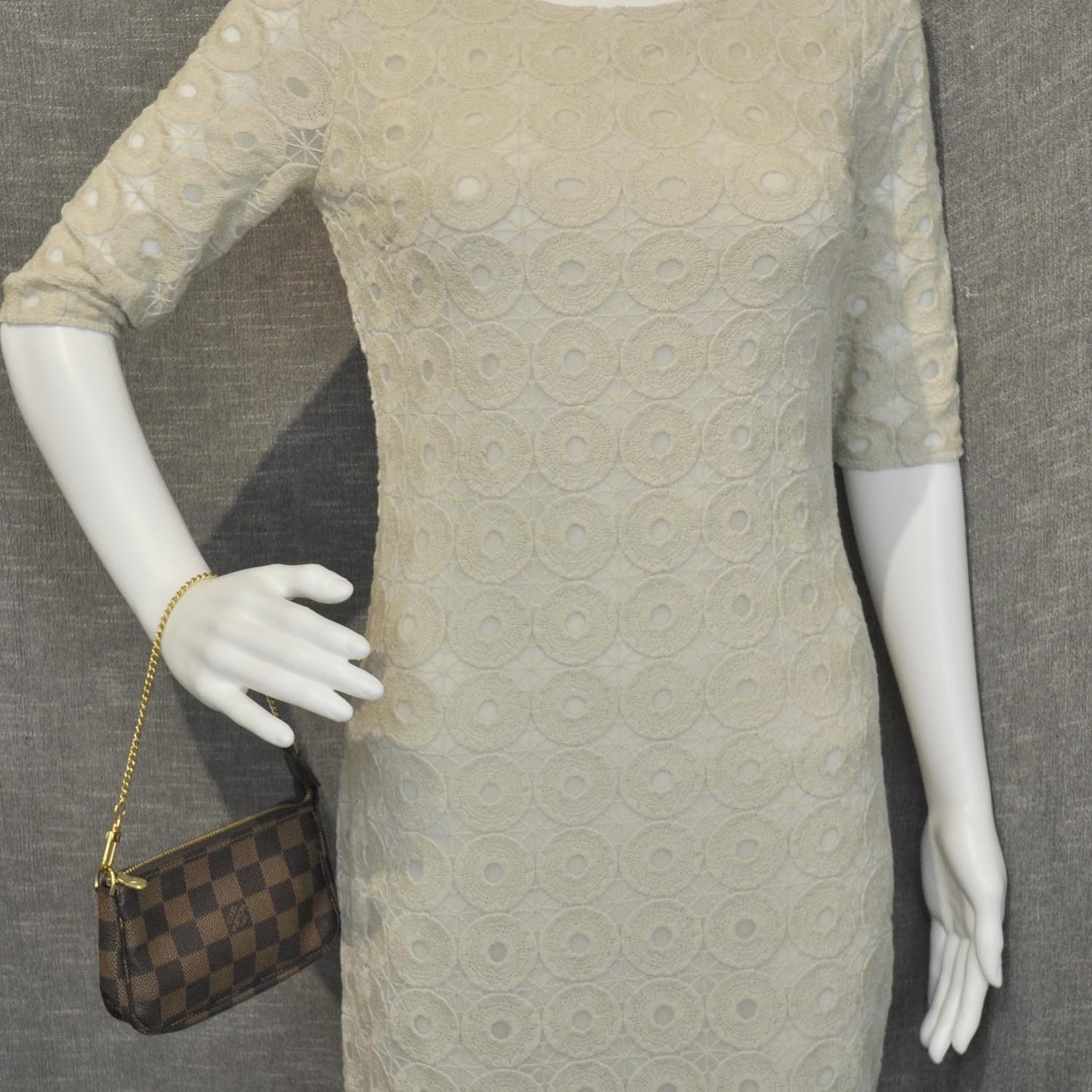 Damier Ebene Mini Pochette Accessories Bag