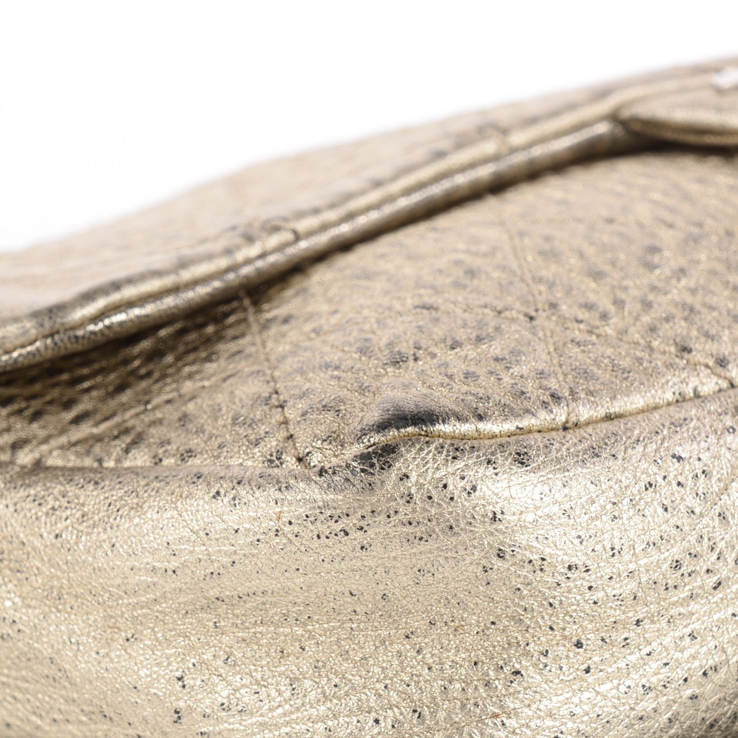 Chanel Distressed Lambskin Le Marais Ligne Flap Gold 2 of 10