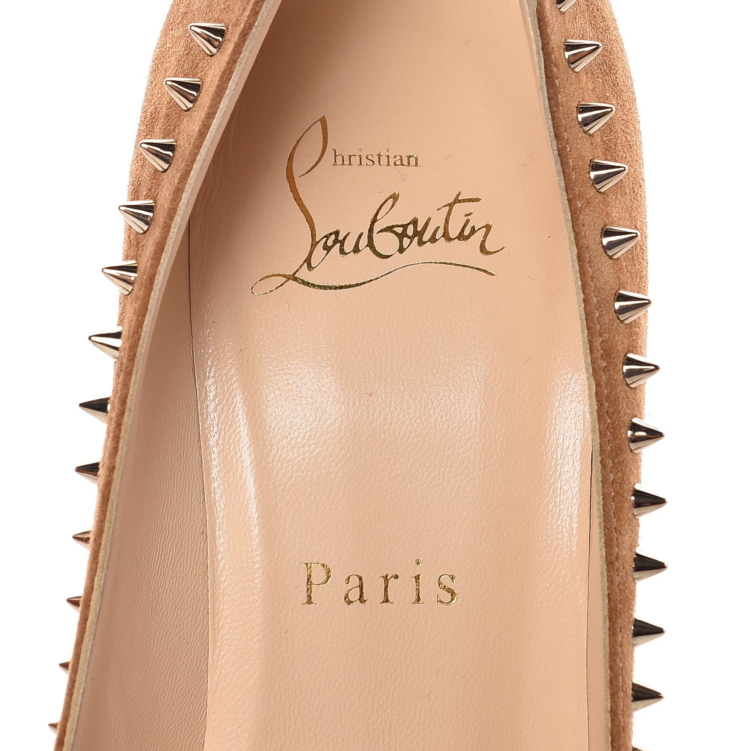 Christian Louboutin Veau Velours Anjalina 100 Pumps 36.5 Macchiato 6 of 8