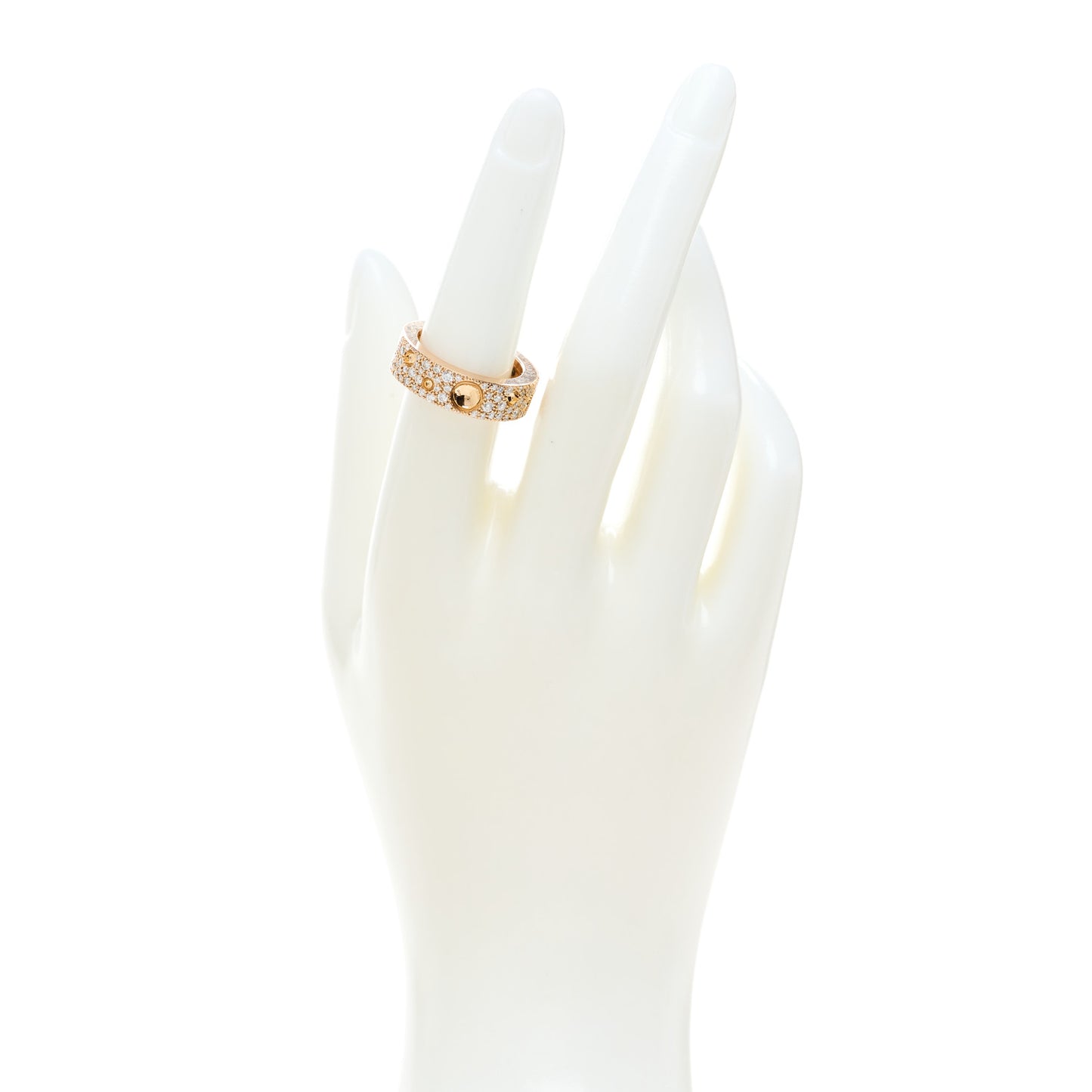 18K Rose Gold Diamond Pois Moi Luna Ring 53 6.5