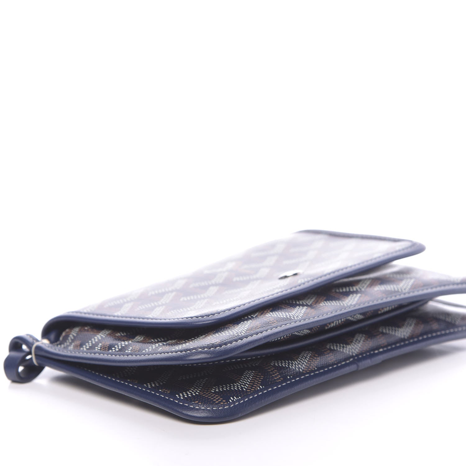 Goyard Goyardine Plumet Wallet Clutch Navy 7 of 9