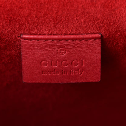 Gucci GG Supreme Monogram Suede Cudu Medium Dionysus Shoulder Bag Beige Ebony Vulcanic Red 6 of 7