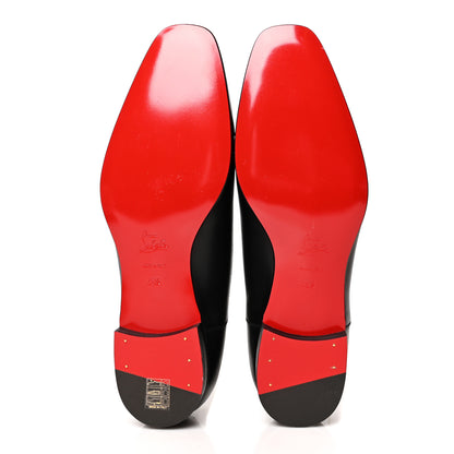 Christian Louboutin Calfskin Mens Greggo Flat Oxfords 45.5 Black 5 of 8
