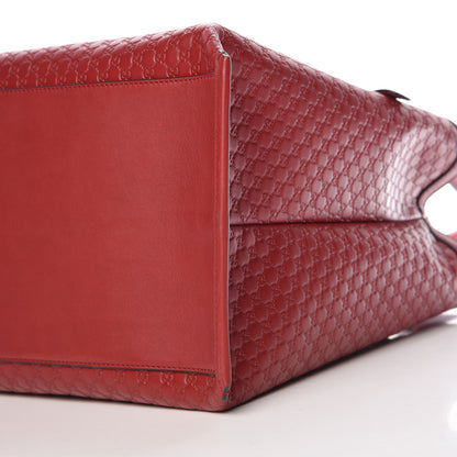 Gucci Soft Microguccissima Large Tote Red 10 of 10