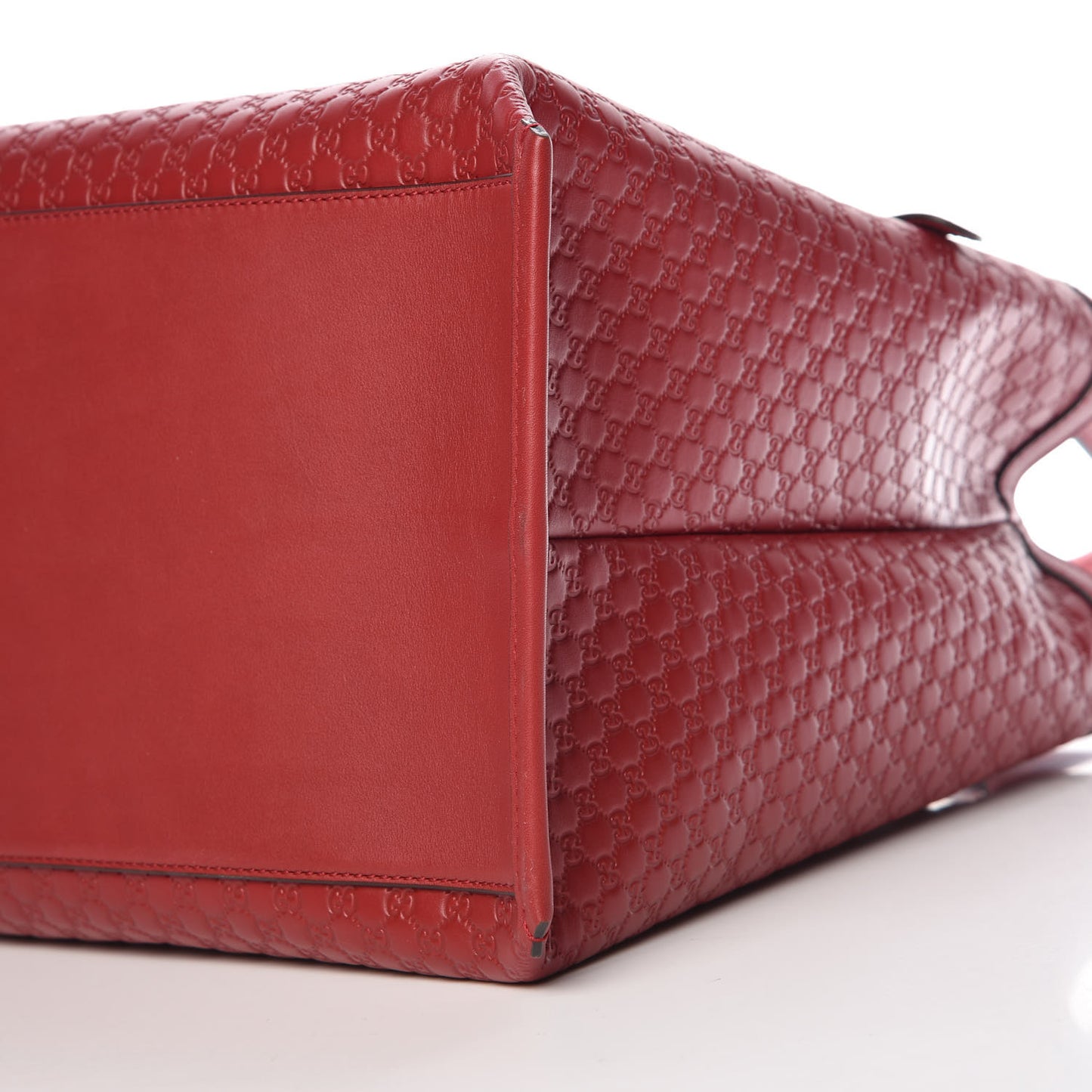 Soft Microguccissima Large Tote Red