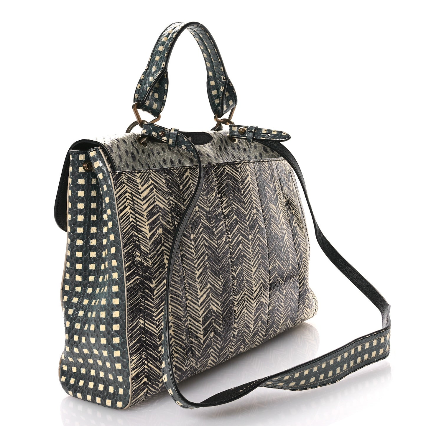 Calfskin Snakeskin Animal Print 1984 Bag Cloud Atlantic
