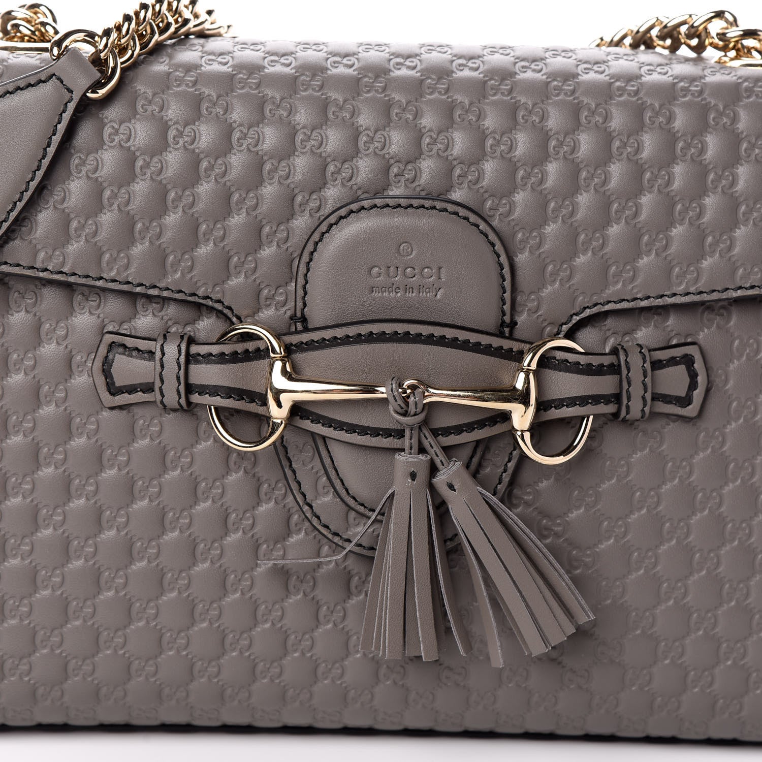 Gucci Soft Microguccissima Medium Emily Chain Shoulder Bag Loess 7 of 9