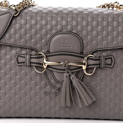 Gucci Soft Microguccissima Medium Emily Chain Shoulder Bag Loess 7 of 9
