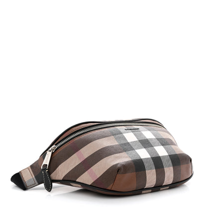 Burberry E-canvas Check Cason Bum Bag Dark Birch Brown 4 of 11