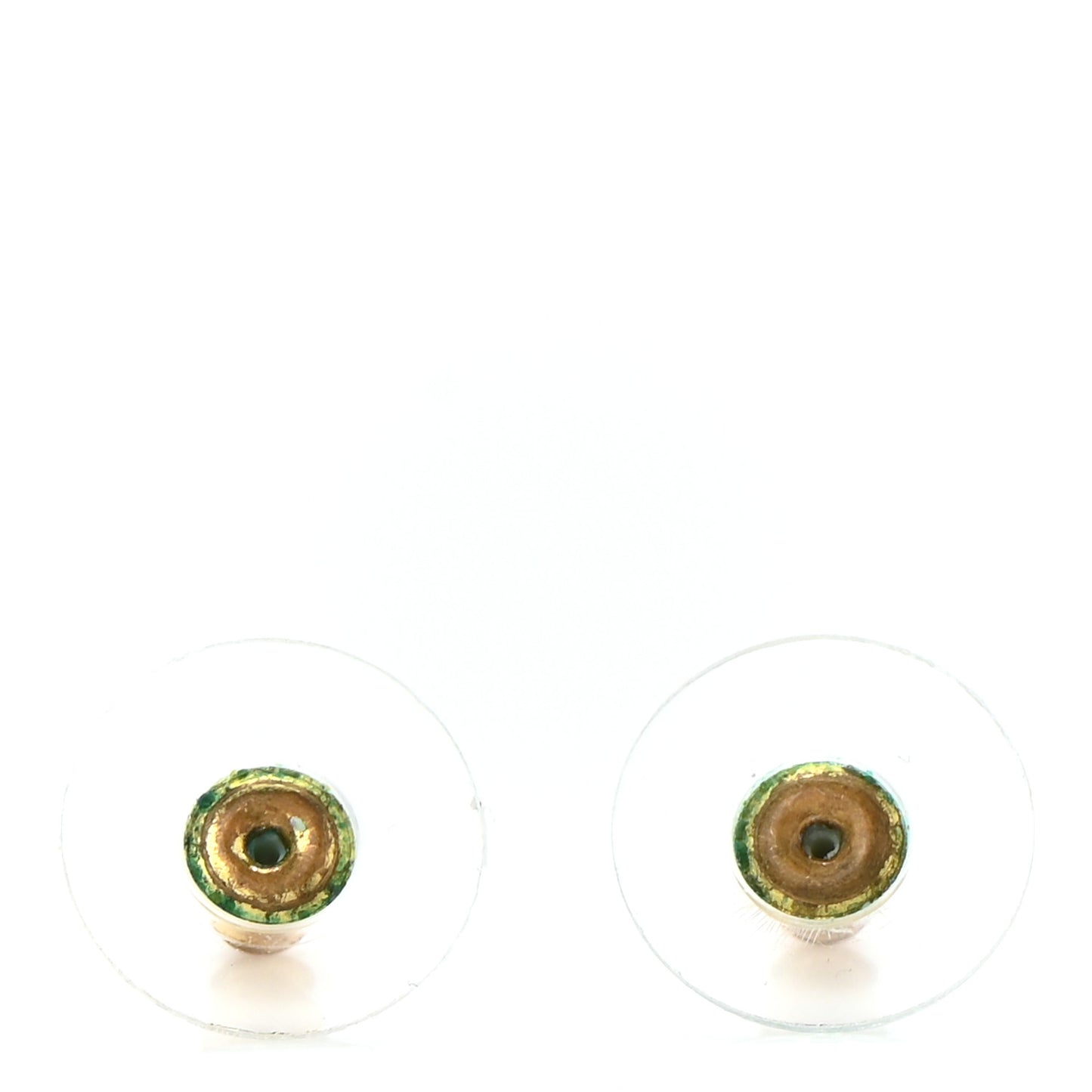 Crystal Double CC Earrings Gold Silver