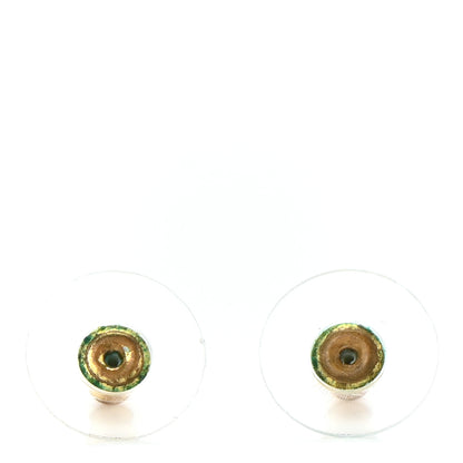 Chanel Crystal Double CC Earrings Gold Silver 5 of 6