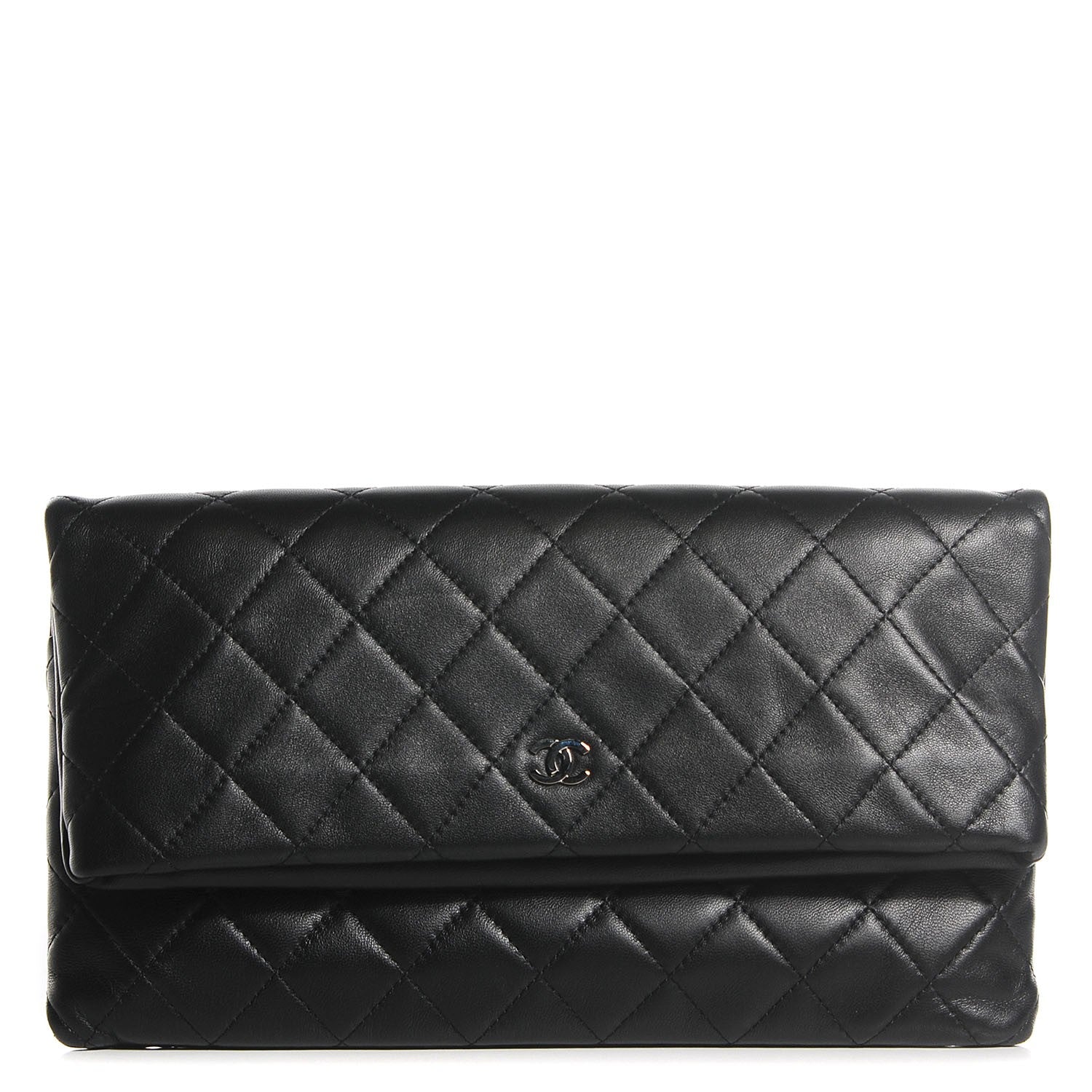 Chanel Lambskin Quilted CC Beauty Clutch Black 1 of 8