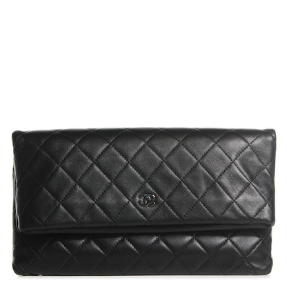 Chanel Lambskin Quilted CC Beauty Clutch Black 1 of 8