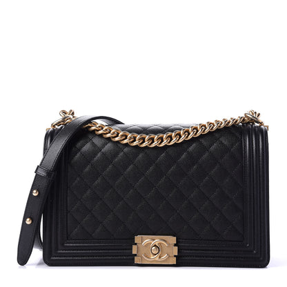 Chanel Caviar Quilted New Medium Boy Flap Black 1 of 11