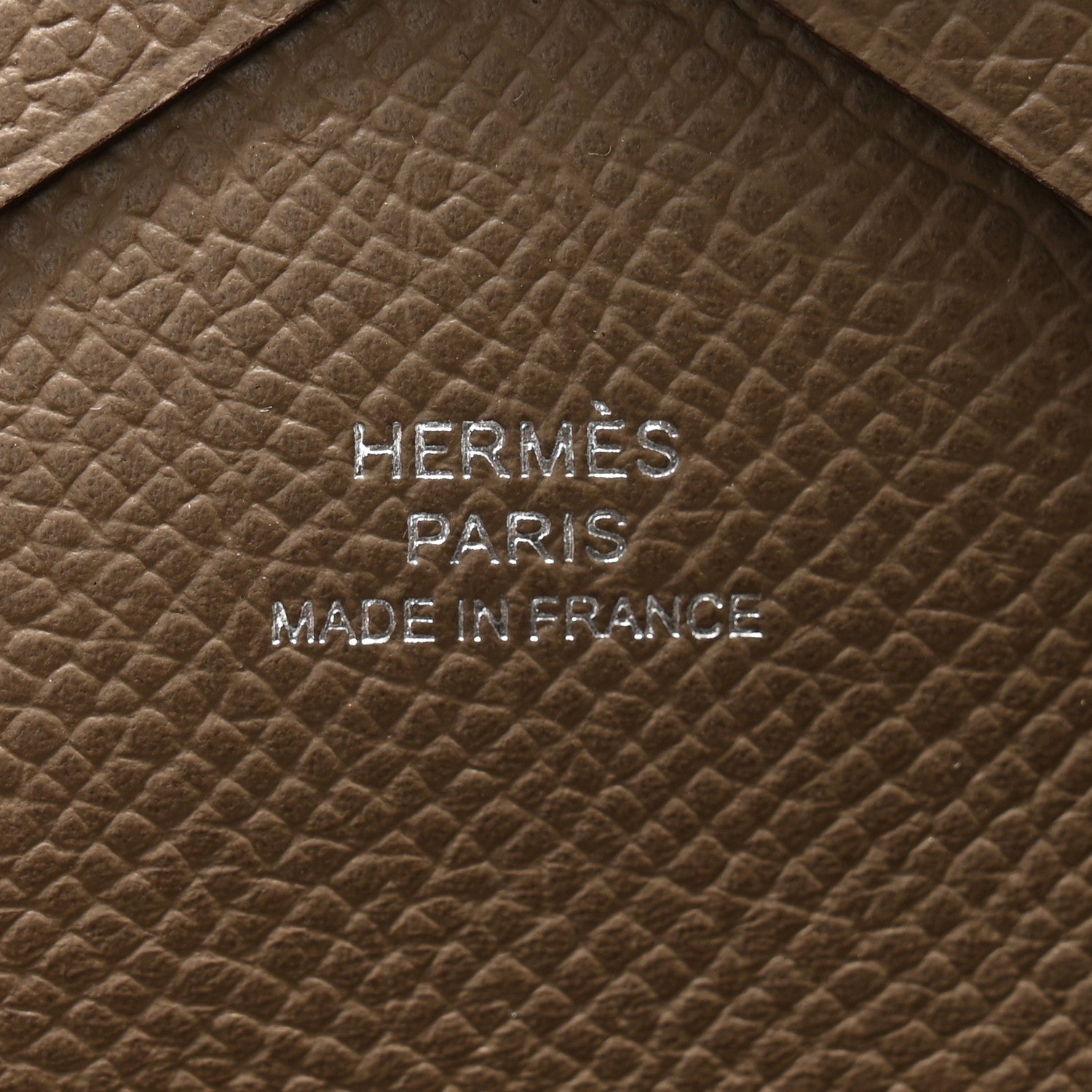 Hermes Epsom Calvi Duo Card Case Etoupe 5 of 7