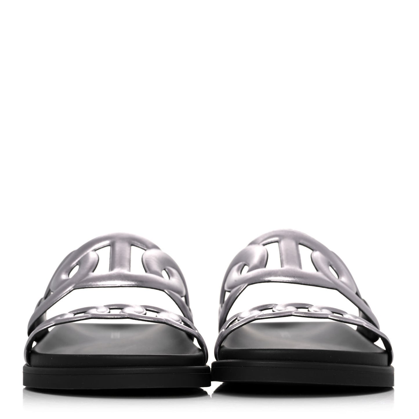 Nappa Extra Sandals 37 Gris Argent