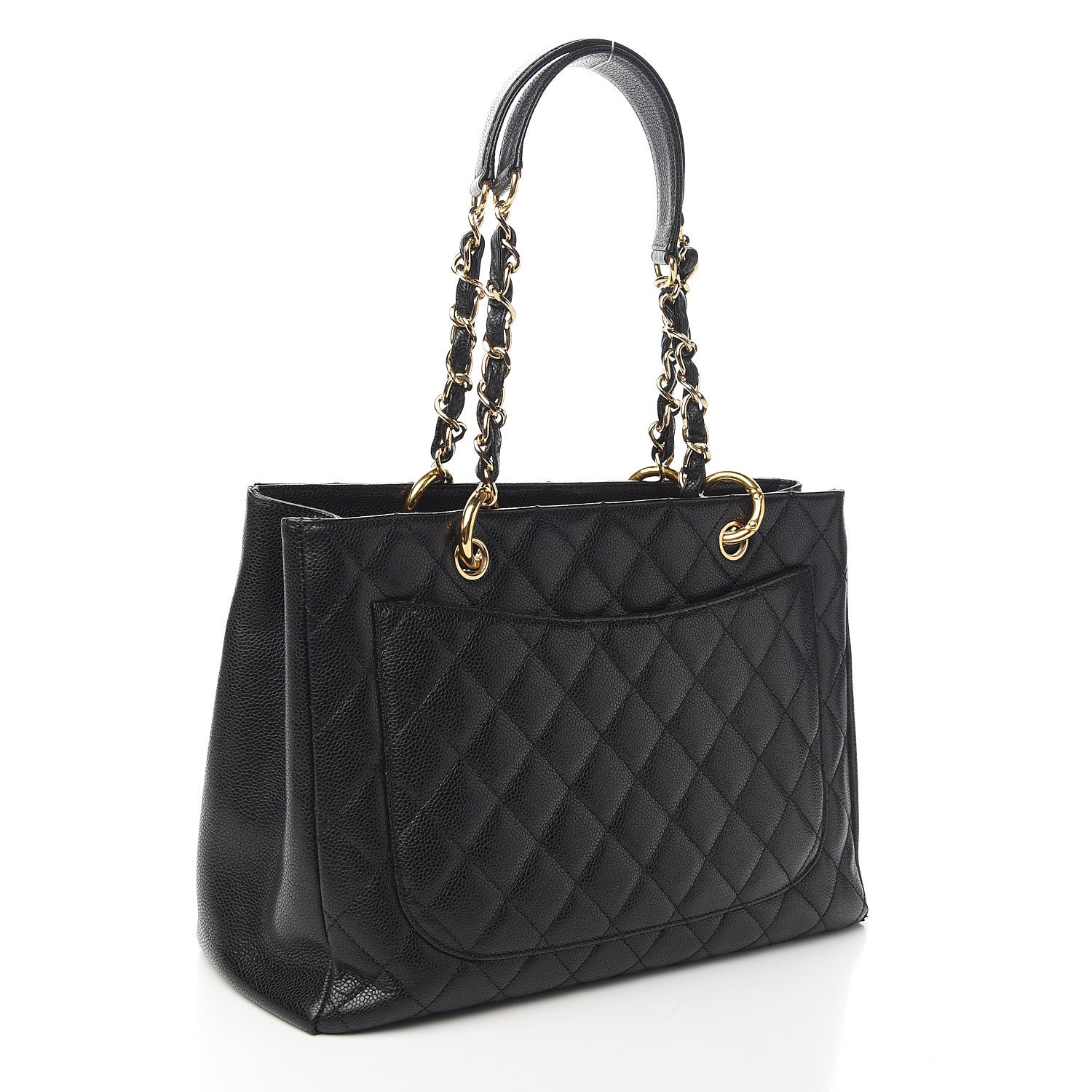 Chanel Caviar Quilted Grand Shopping Tote GST Black 2 of 9