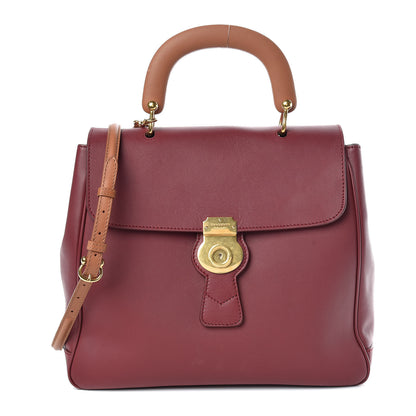 Burberry Trench Calfskin Large DK88 Top Handle Bag Antique Red 1 of 10
