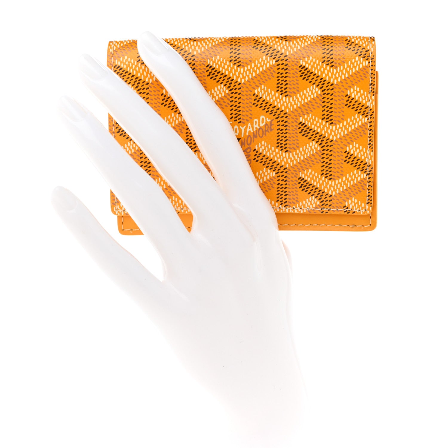 Goyard Goyardine Business Card Holder Yellow 2 of 7