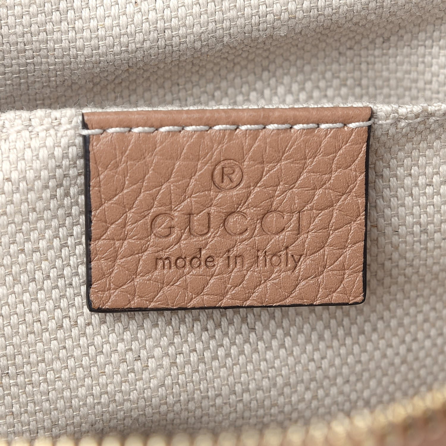 Gucci Pebbled Calfskin Small Soho Disco Bag Camelia 6 of 10
