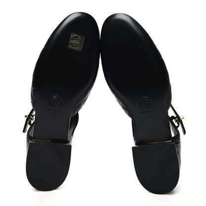 Chanel Patent Lambskin Quilted Cap Toe Ballerina Flats 39 Black 5 of 8