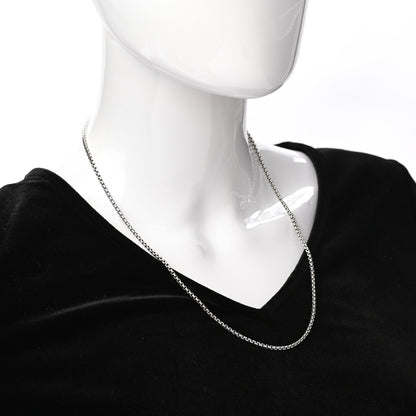David Yurman Sterling Silver 2.7mm Small Box Chain Necklace 22" 2 of 5