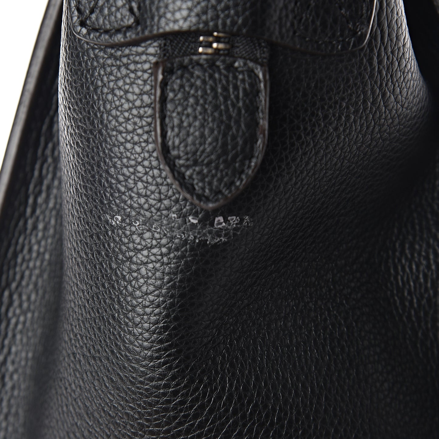 Drummed Calfskin Mini Luggage Black